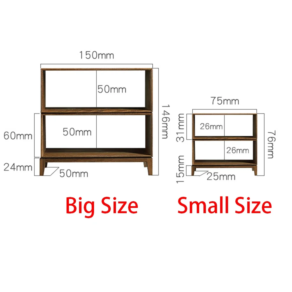 1/12 Dollhouse Accessories Miniature DIY Double Layer Combination Cabinet Mini Storage Cabinet Model for Doll House Decoration