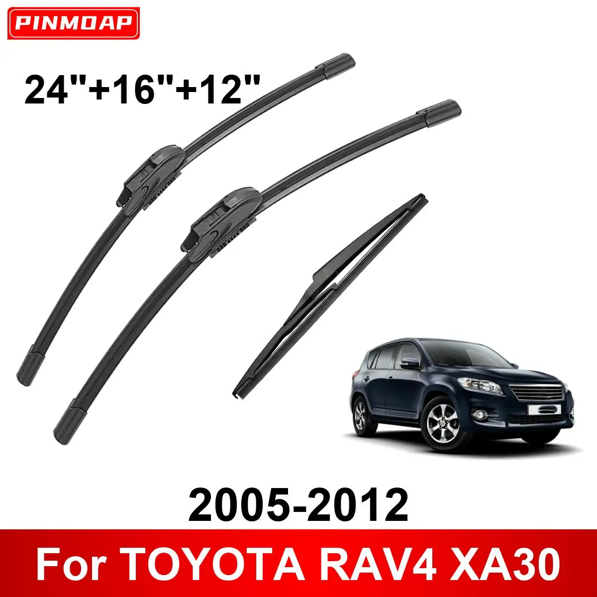 1/2/3/4/6PCS Auto Wischer Für TOYOTA RAV4 XA30 2005-2012 vorne Hinten Wischer Klingen Pinsel Auto Zubehör 2007 2008 2009 2010 2011