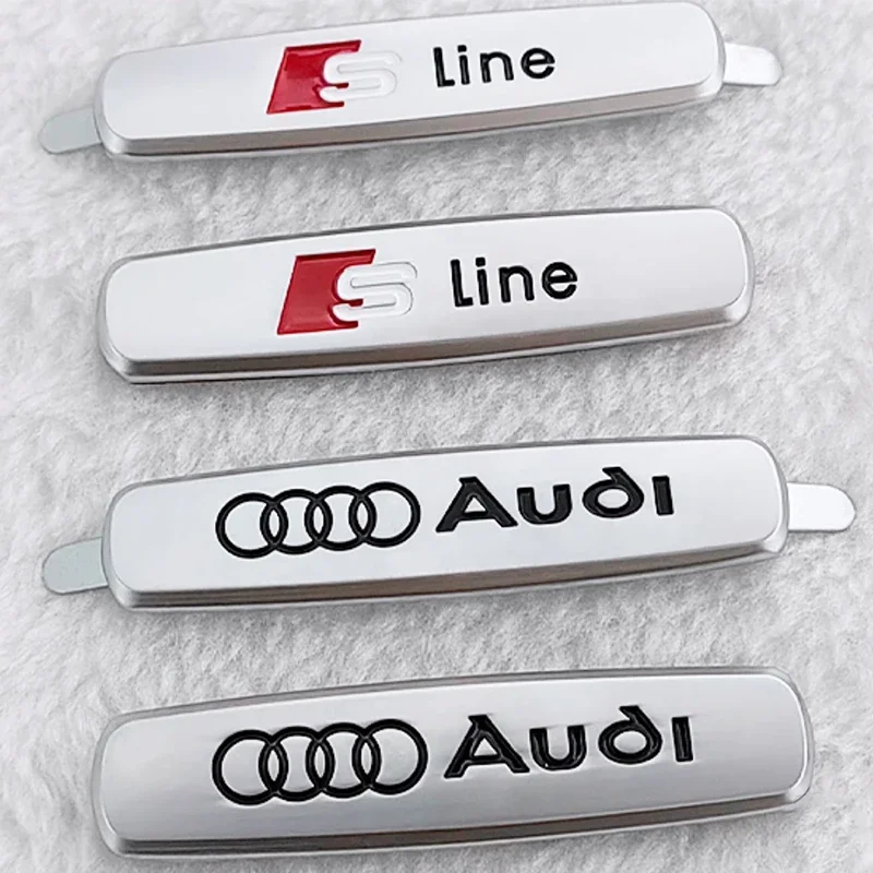 1pc Metal Interior Seat Back Emblems Stickers Badges Logos for ABT Sline Audi A3 A4 B8 8P B9 8V A1 A6 C6 Q3 Q5 C7 Seat Accessory