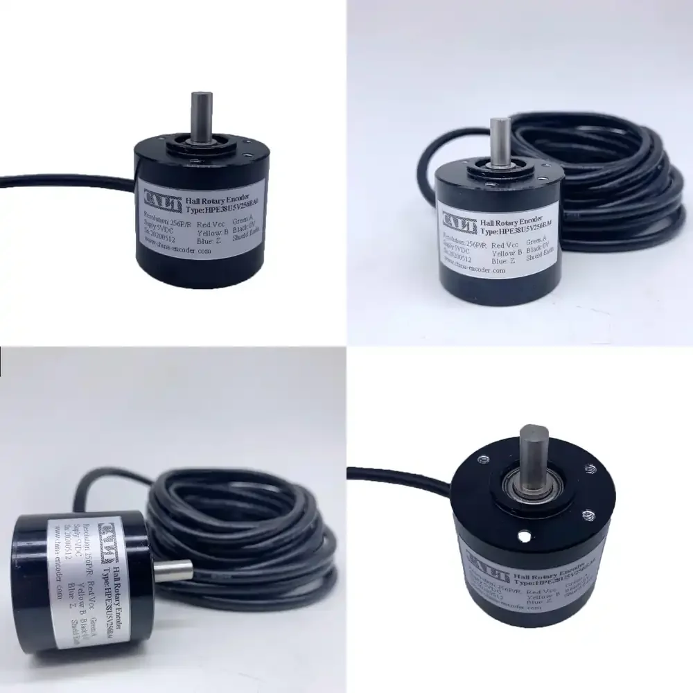 

HPE38 Incremental Hall Encoder Magnetic Sensor for HPE38U5V512D10 38mm Outer Diameter 512 PPR 5V Voltage Output Rotary