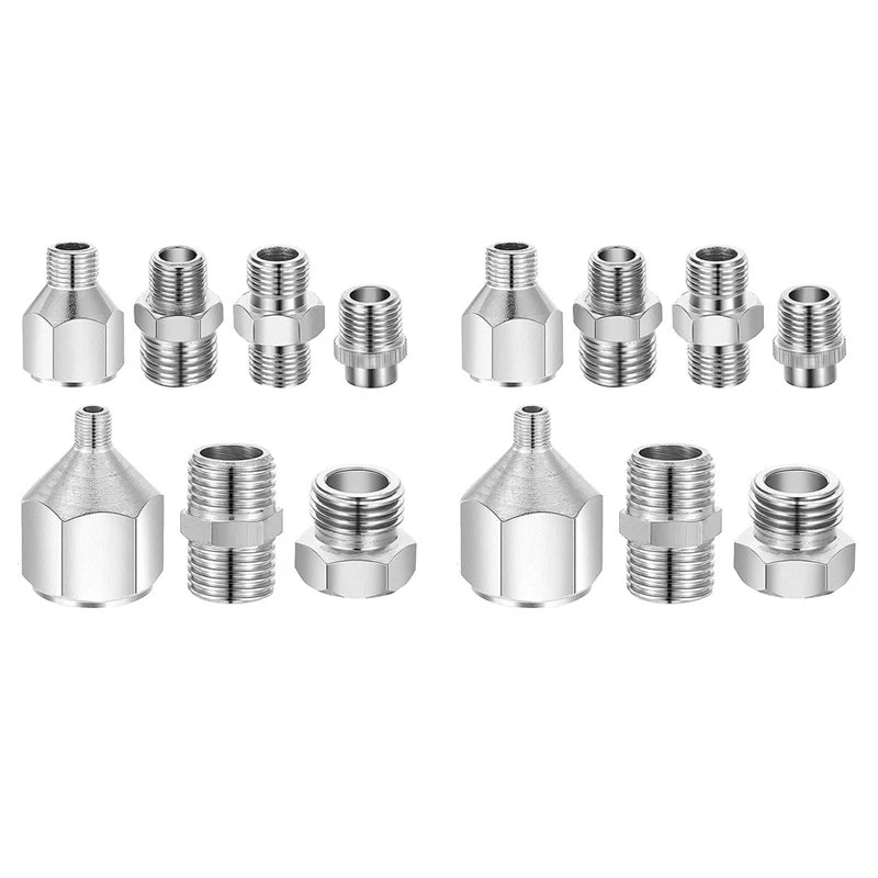 【Big deal】14Pcs Airbrush Adaptor,Airbrush Fitting Airbrush Connector Kit Airbrush Threaded Plug For Airbrush Air Compressor