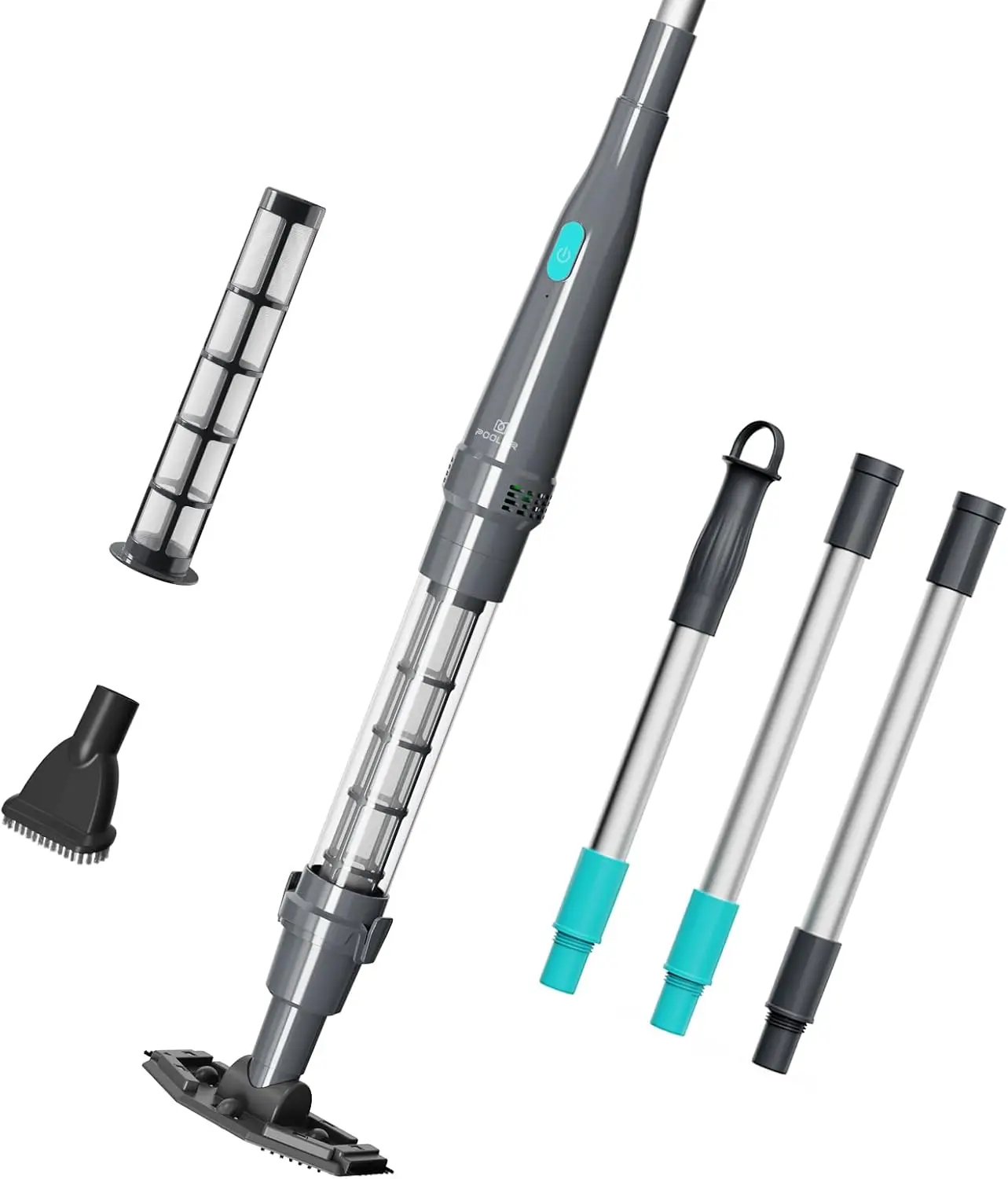 Cordless Spa Pool Vacuum with 90 Min Runtime, 12 GPM Suction, Dual Brushes for Hot Tubs & Small Pools