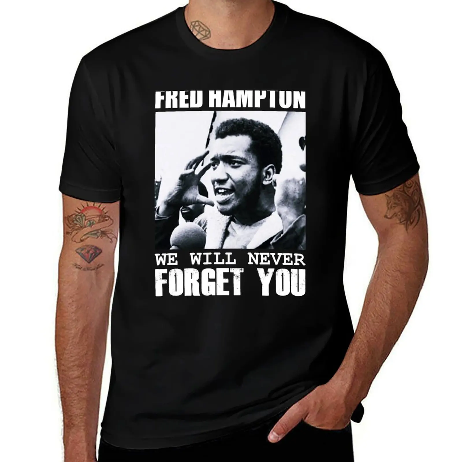 

Fred Hampton, Hampton Fred T-Shirt Work Utility Casual Tee Shirt