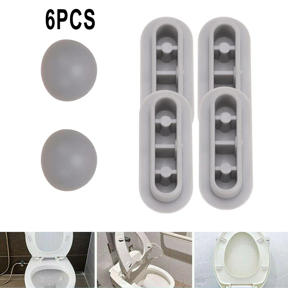 Toilet Seat Shock-proof Buffers Bumpers Replacement For Pads Accessories Parts Toilet Seat Accessories C Ushion 6pcs