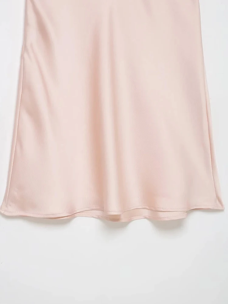 Mini robe Sexy en Satin pour femmes, col en v, dentelle, Patchwork, sans manches, dos nu, Slim, Chic, robe de vacances