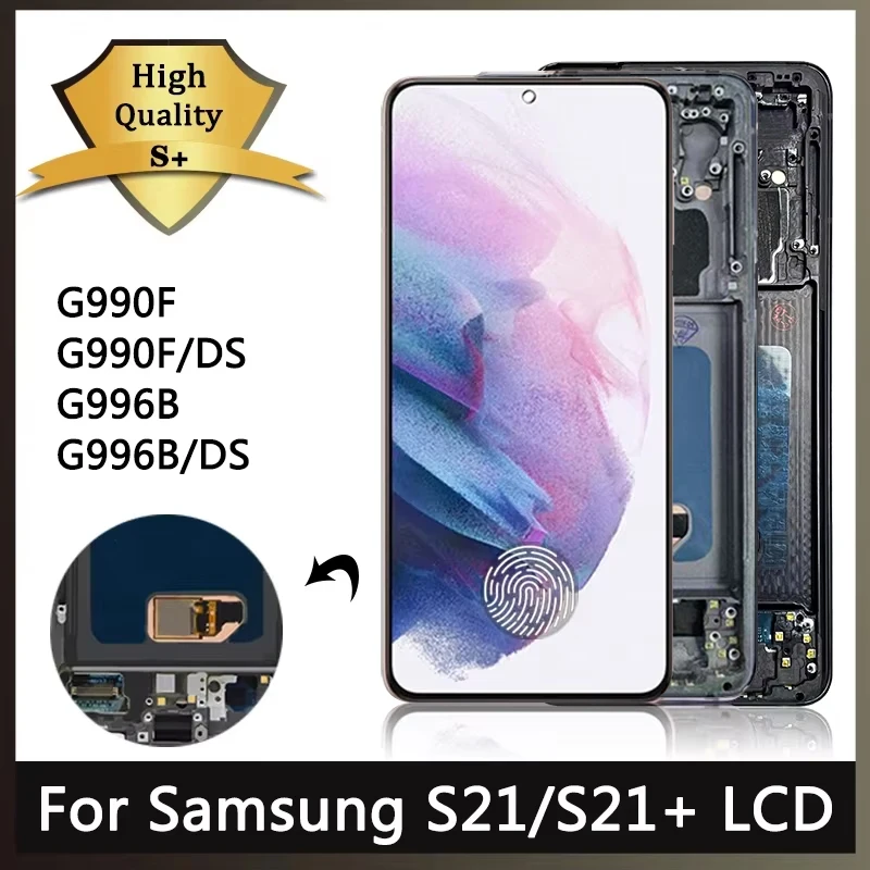 Ecran-tactile-lcd-super-amoled-s21-plus-avec-cadre-pour-samsung-s21-5g-g996b