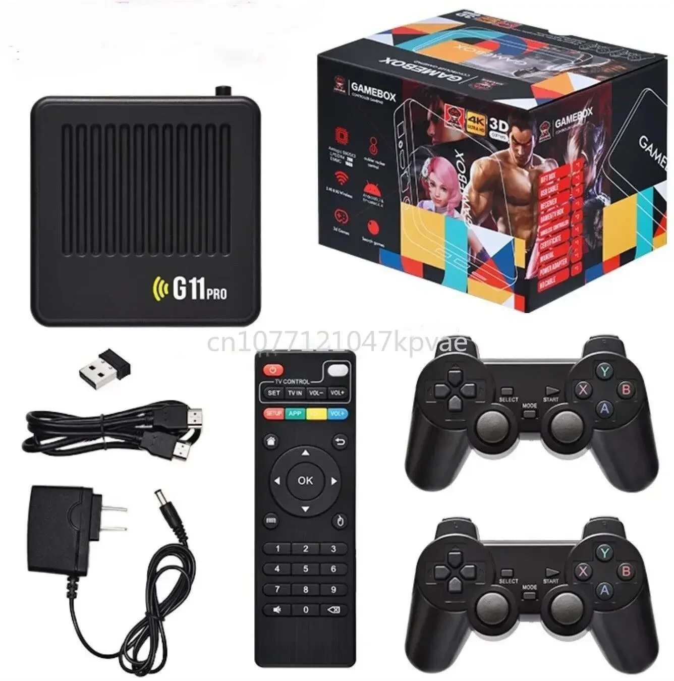 

Cross border G11PRO game console TV box dual system HDMI high-definition 4K open-source arcade 2.4G set-top box PSP