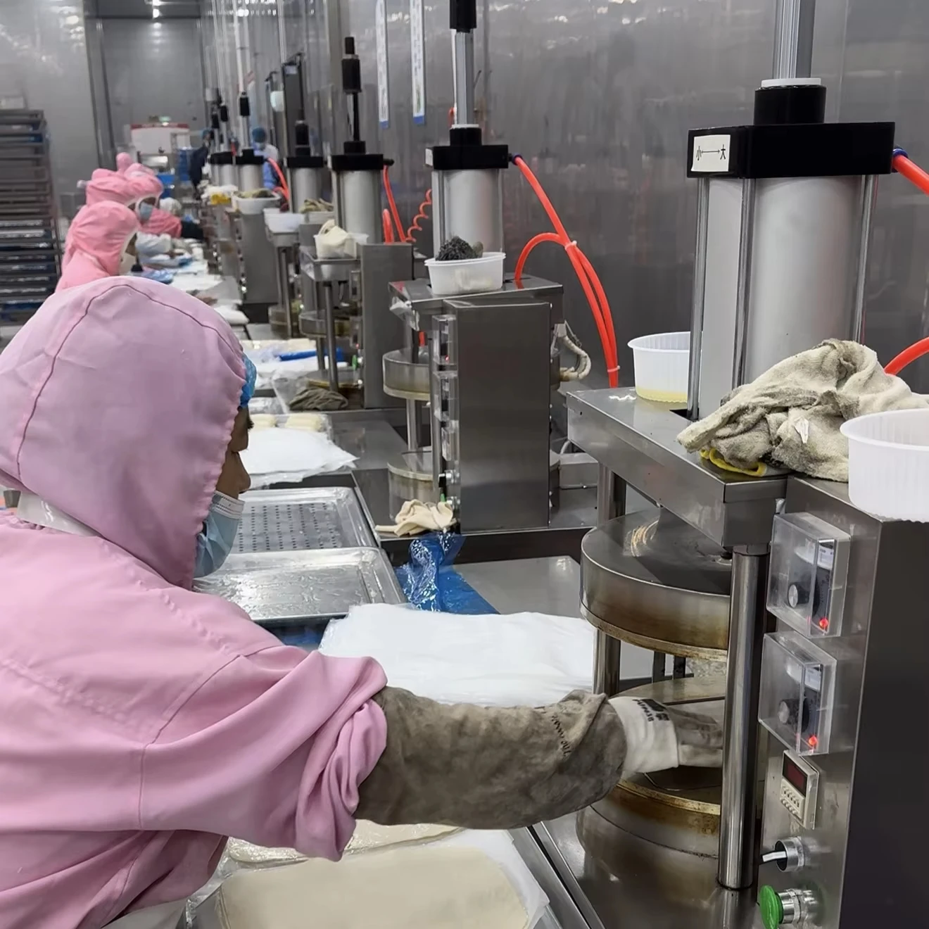 Flour Tortilla Making Machine Flour Press Tortilla Making Machine Shawarma Bread Machine Burrito Make Roti Manufacturing