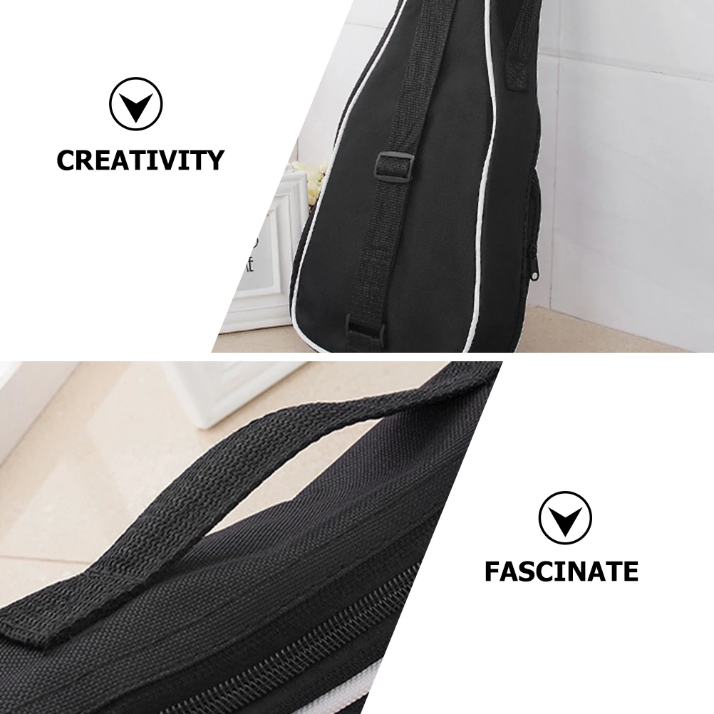 

Ukulele Padded Bag Guitar Gig Carry Case Portable Backpack Black Oxford Cloth Travel