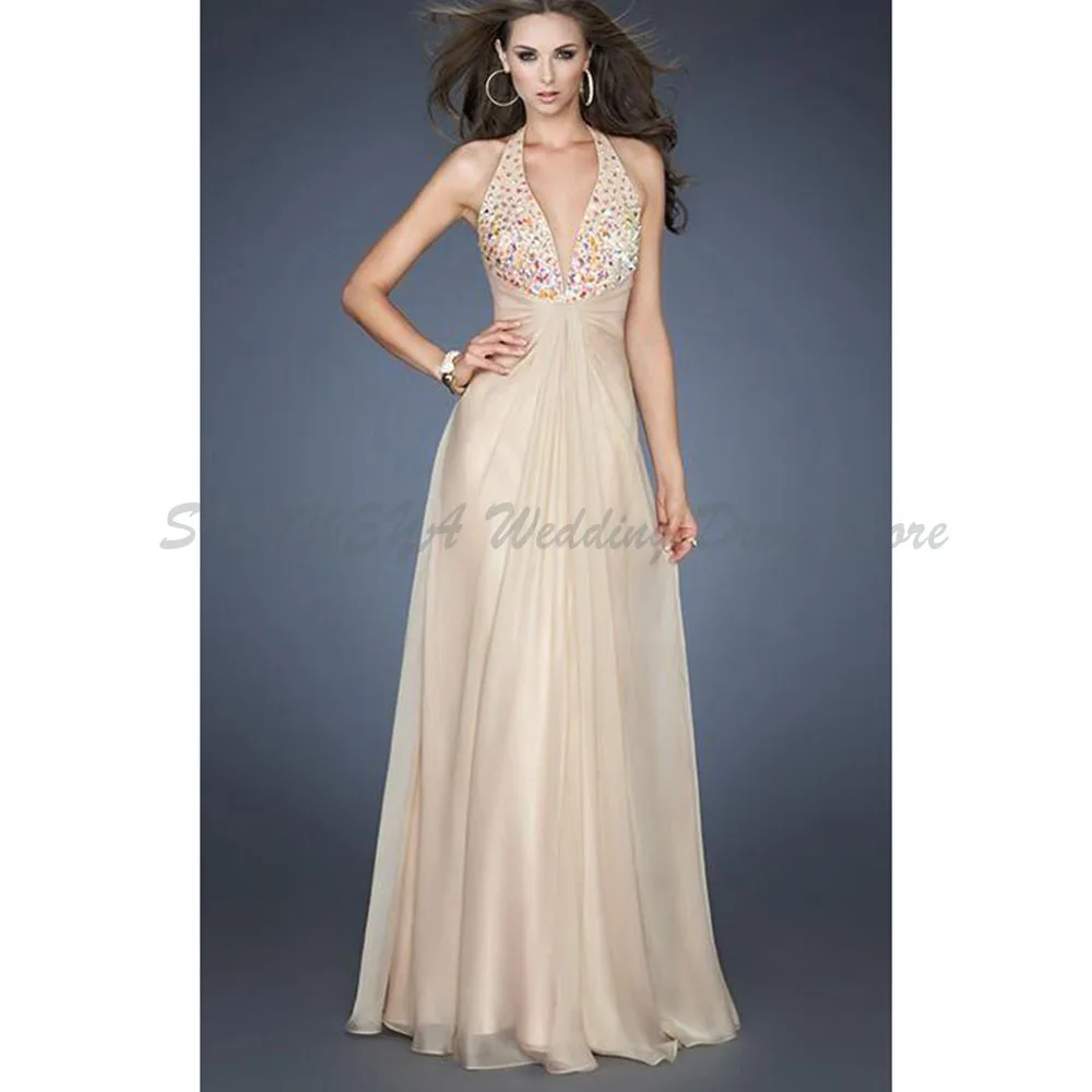 

Classic Evening Dresses Women V Neck Sleeveless Mermaid Alliques Floor Length High Quality Chapel Train Special Event Prom Gown