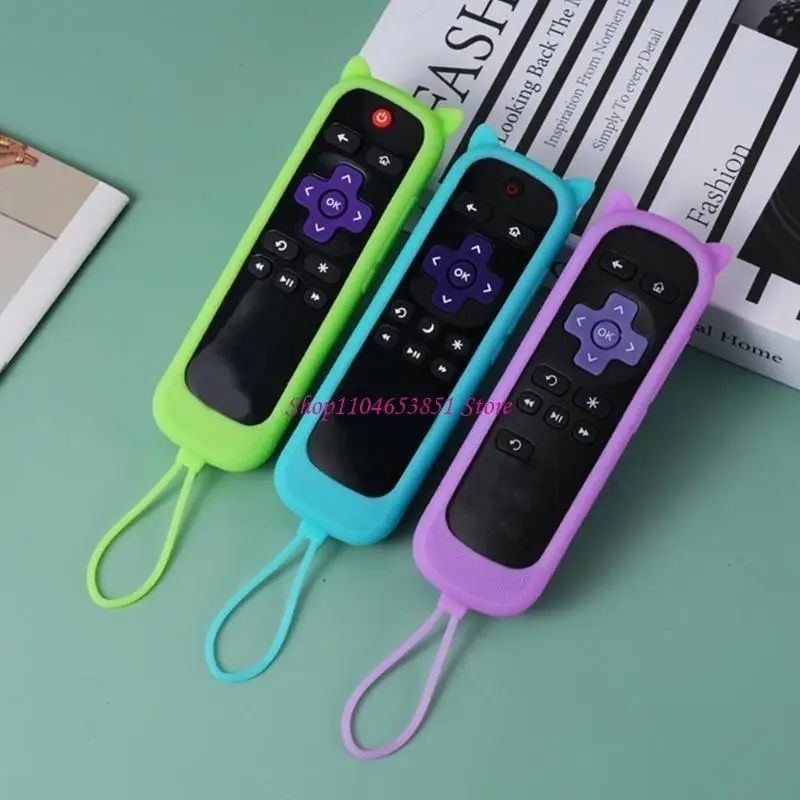 Remote Case Cover for Roku2 Steaming Sticks Express Universal Controller Silicone Sleeve Skin Glows in Dark