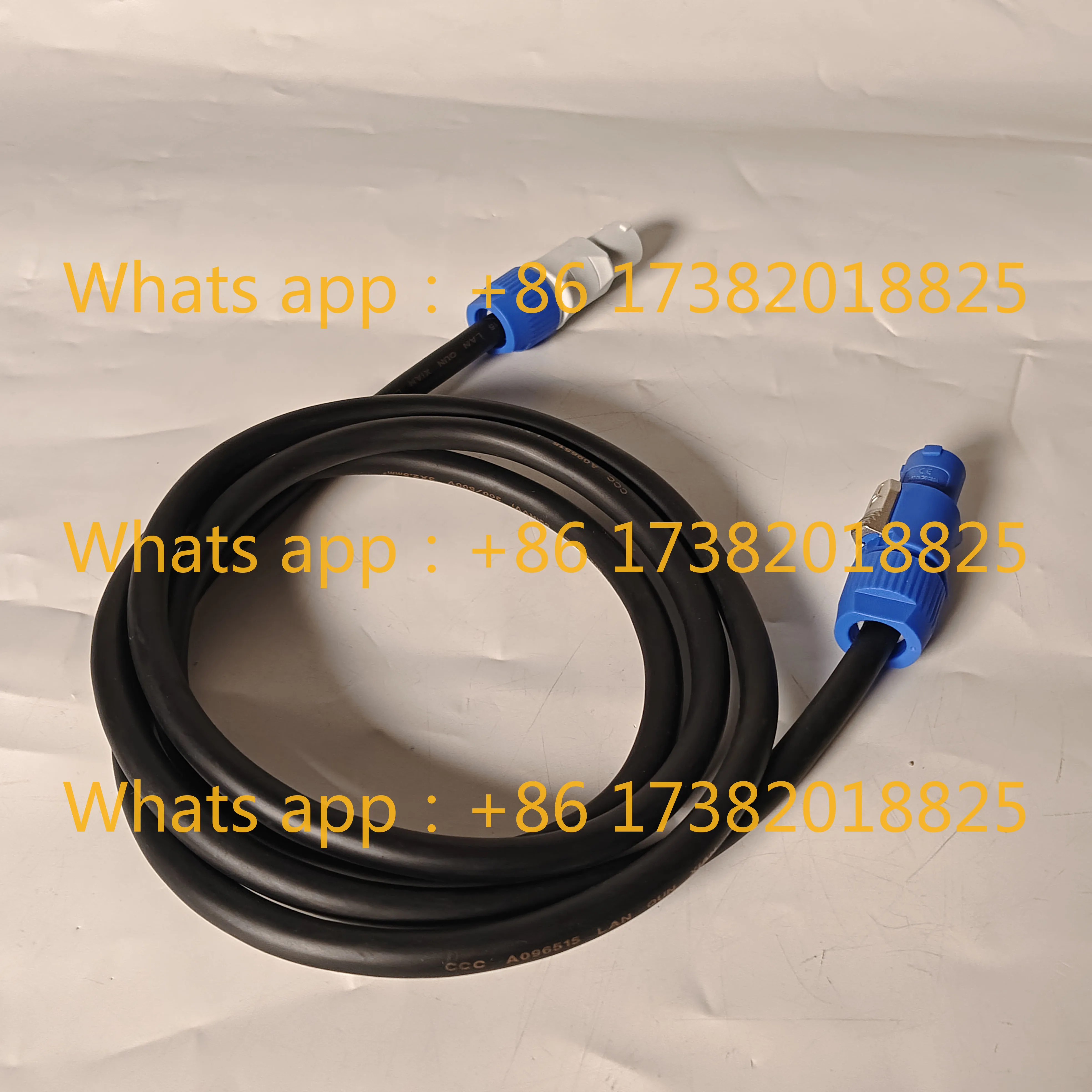 5PCS blue power head, white power head, aviation short head cable 2 × 2.5 square flame retardant wire copper core