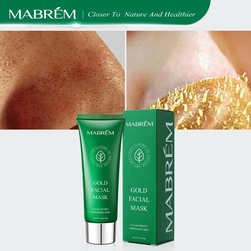 

MABREM Gold Blackhead Mask Remove Stains Shrink Pore Improve Rough Skin Acne Depth Replenishment Moisturizing Oil-control 40g