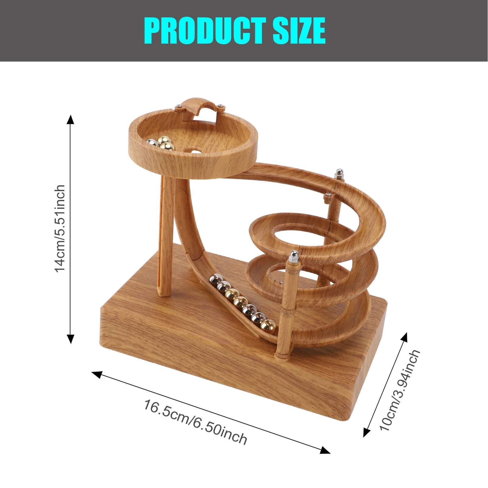 Art Perpetual Motion Machine Desk  Relaxing Elegant Non Stop  Art Perpetual Motion Machine for Playing