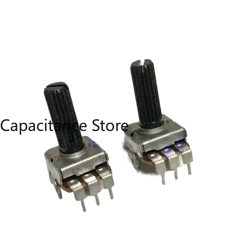 

5PCS 121 type rotary potentiometer square vertical B10K with midpoint sound amplifier