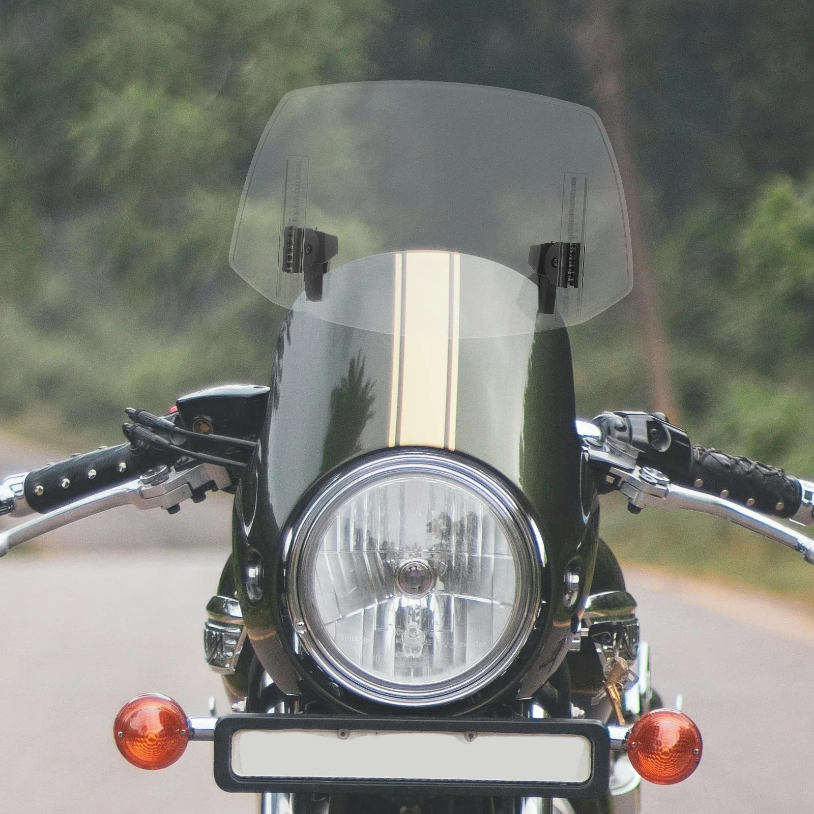 

Motorcycle Windshield Front Wind Deflector Universal Motorbike Windscreen Aerodynamic Protection Rain Windshield Replacement