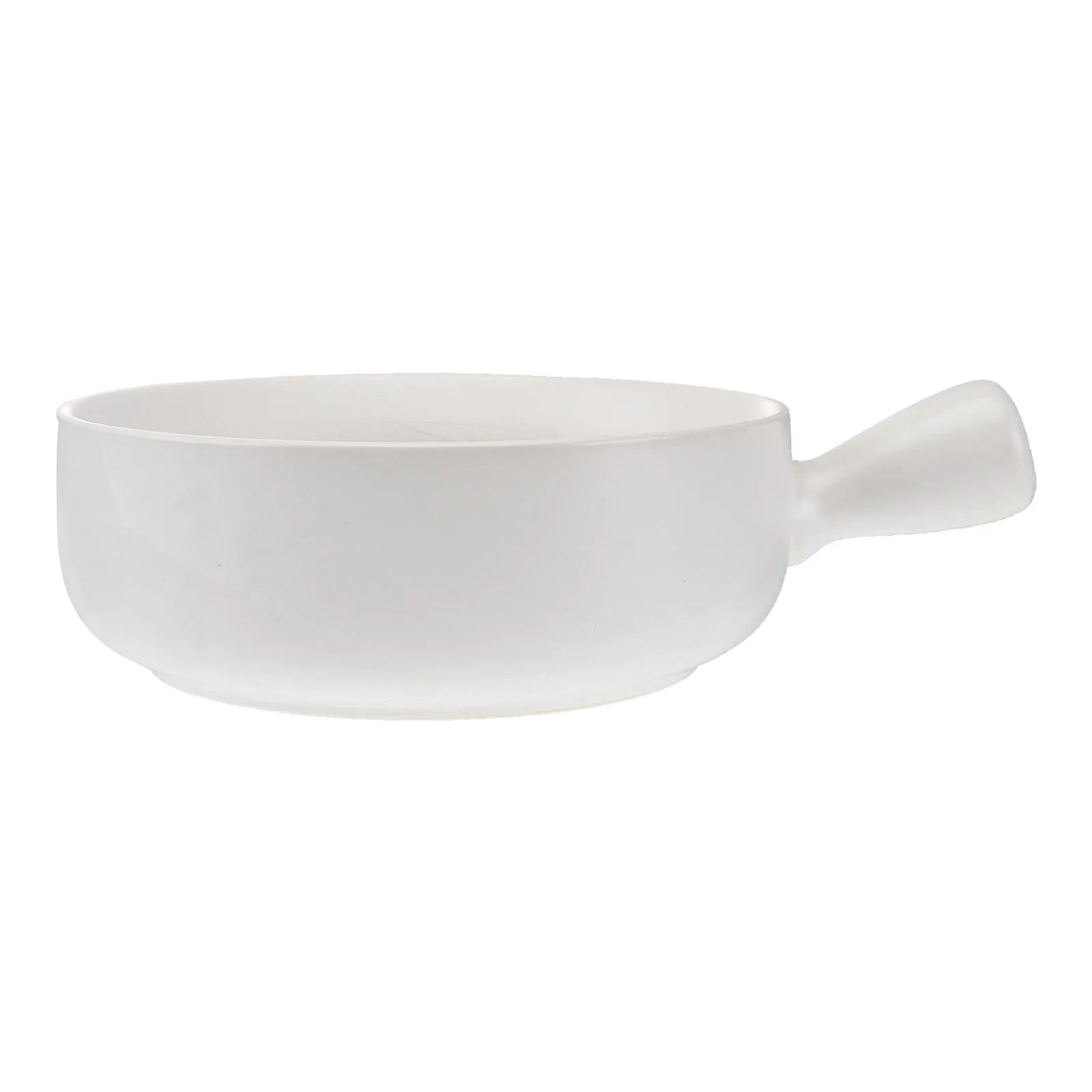 

Ceramic Salad Bowl White Conductor Insulated Handle Cooking Pan for Breakfast Noodles Sauce Soup Kitchen Utensils