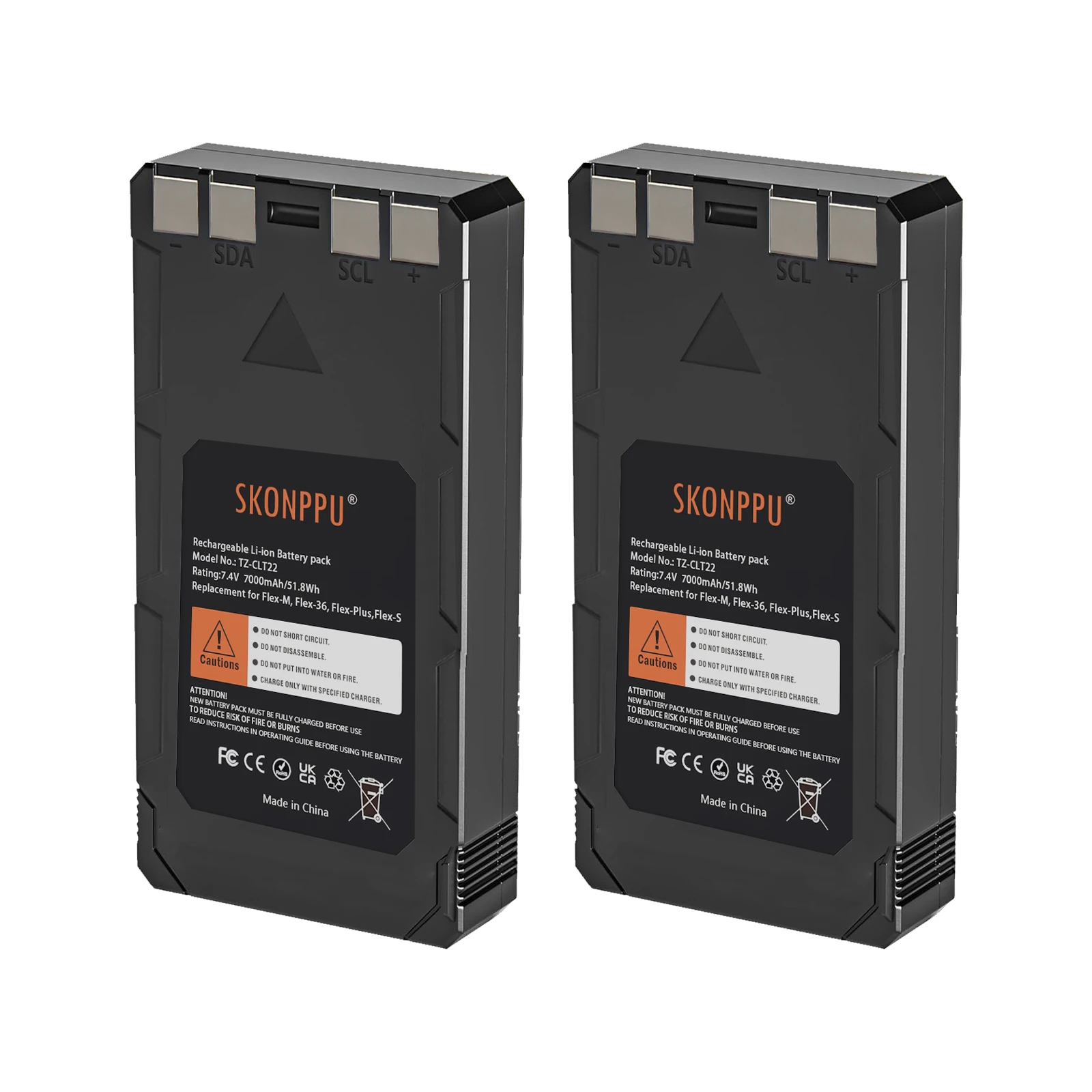 

7000mAh LIT-22 Rechargeable Lithium Battery for SPYPOINT Trail Camera Compatible with Flex-M Flex-S Flex G-36 Flex-Plus