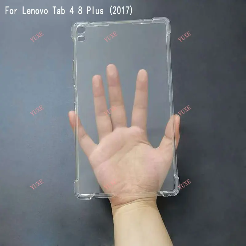 Transparent Soft TPU Tablet for Lenovo Tab 4 8 Plus Protective Case 2017 8.0\