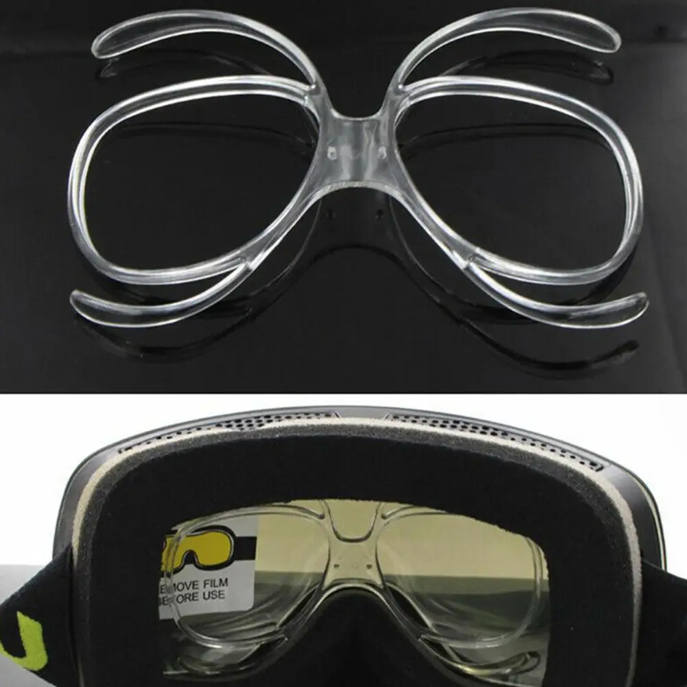 Prescription Ski Goggles Rx Insert Optical Adaptor Frame Size Flexible Goggle Inner Motorcycle Bendable Snowboard A9R3