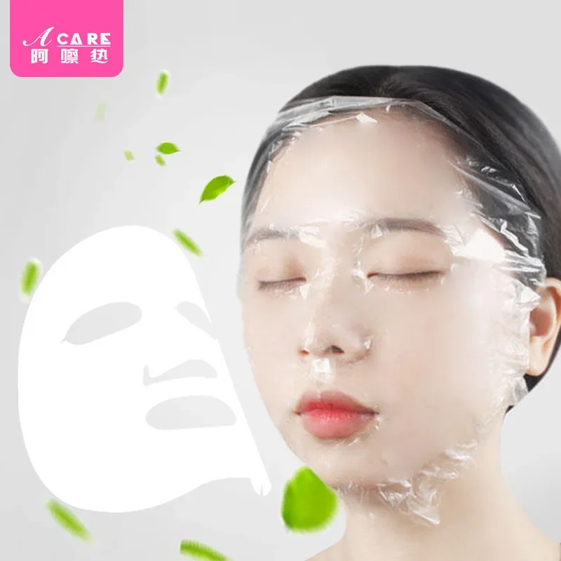 Masque autocollant/emballage en plastique A1P39-emballage en plastique jetable transparent cour grimace mince portable et docile spa