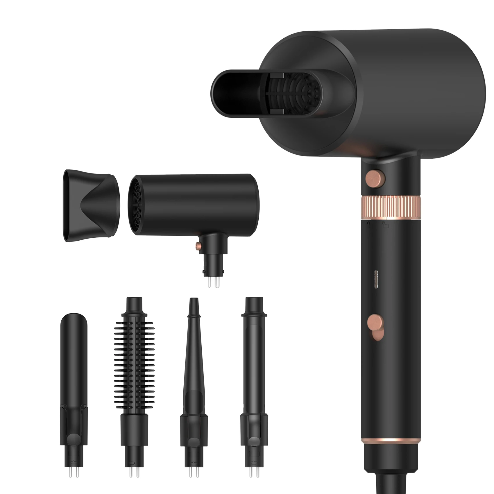 

5 in 1 High-Speed Hot Air Styler - Professional Frizz-Free Blow Dryer Brush, Fast Drying, Curl, Volumize