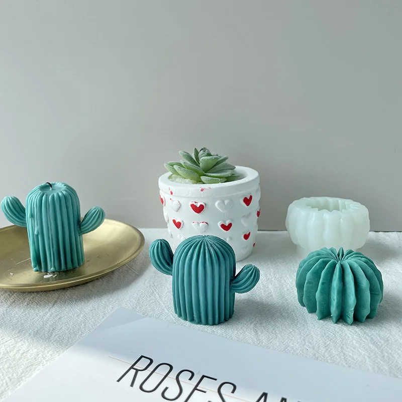 

Cactus Scented Candle Silicone Mold DIY Mousse Chocolate Bread Silicone Mould Soap Aromatherapy Crafts Making Tools Home Decor