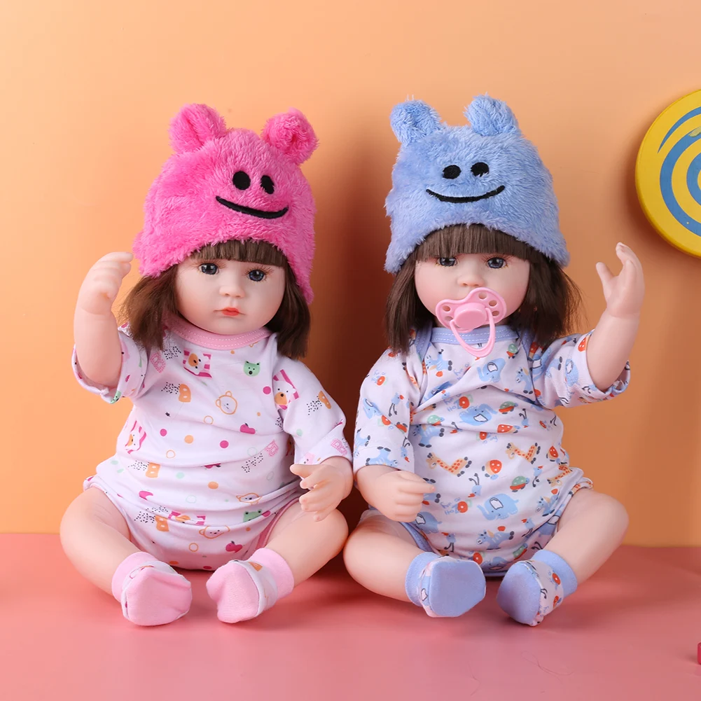 Mini levensechte herboren babypop kind peuter slaap speelkameraadje stoffen pop met kleding realistisch gekleed speelgoed kinderen dagcadeau