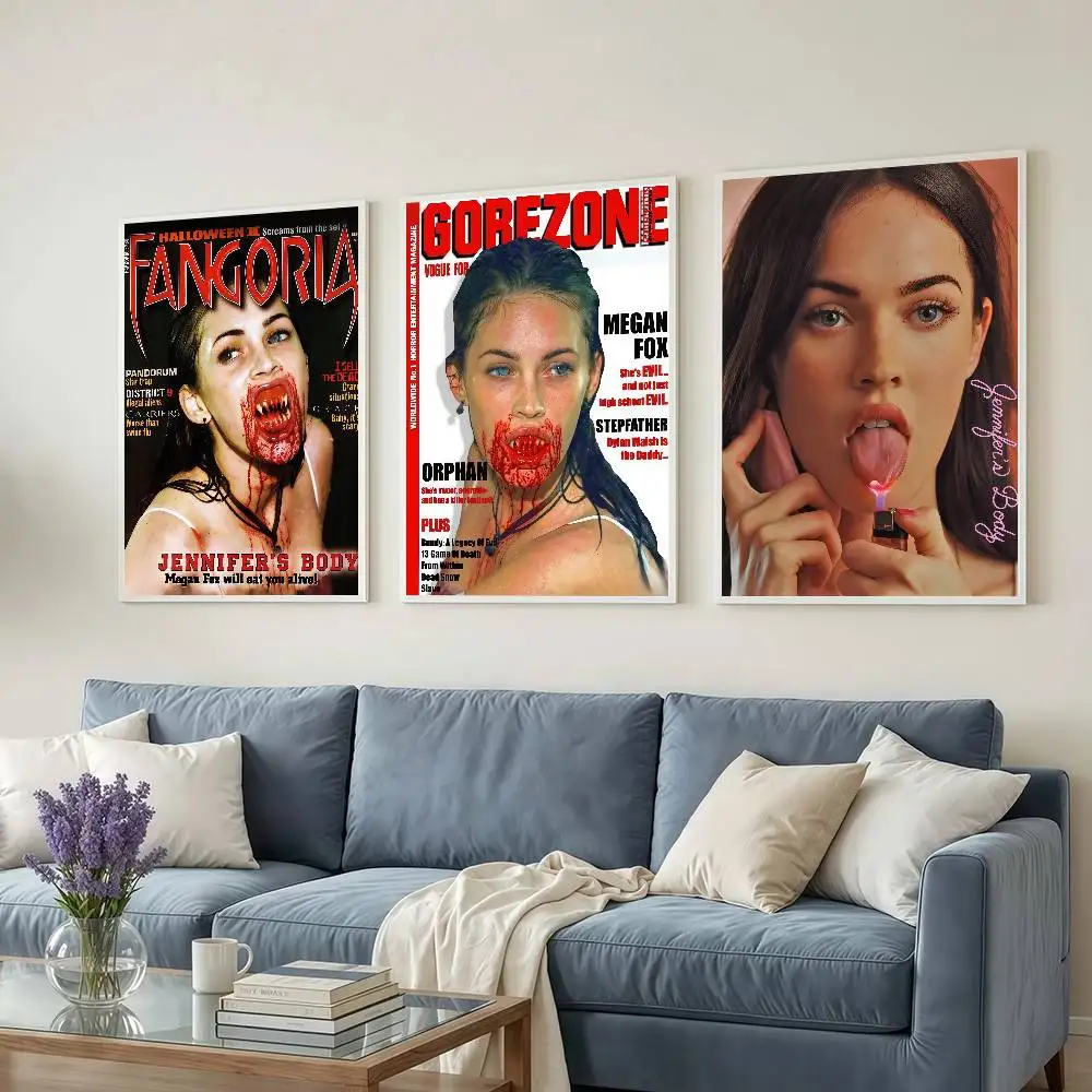 Hot Movie Jennifer Body Megan F-Fox Posters Dormitory Decorations Bedroom And Living Room Wall Murals Souvenirs