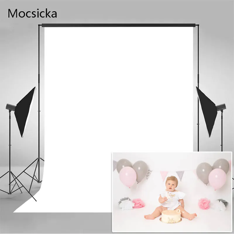 Couleur unie Décors Adulte Enfants Nouveau-Né Anniversaire Portrait D'art Photo Mariage Fond Photocall Accessoires de Photographie Fond D'écran