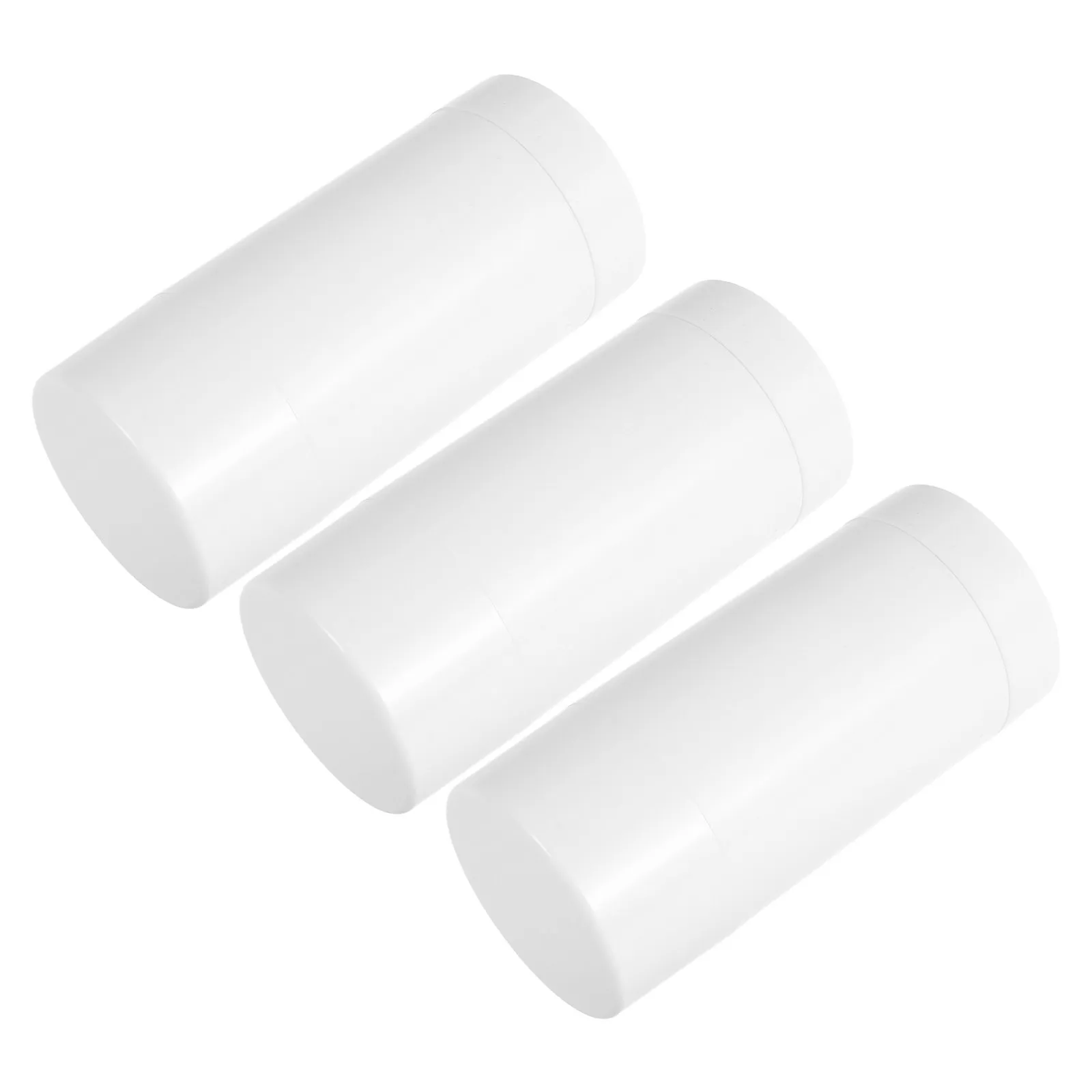 

3Pcs Reusable Deodorant Stick Tubes Twist-Up Bottom-Fill for Solid Lotions Blush Balm Fragrance Oil Travel Size Plastic