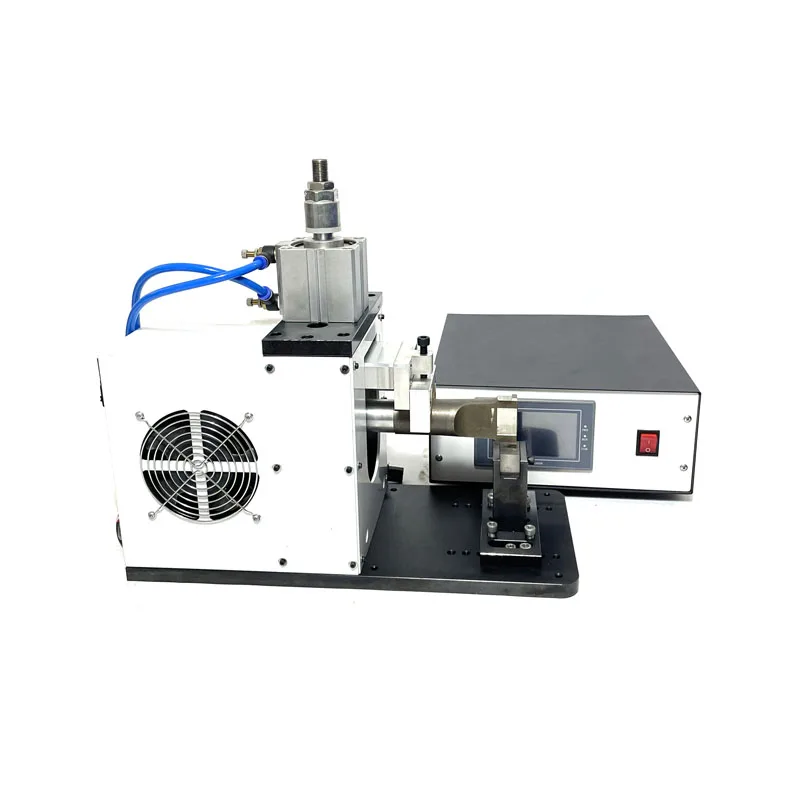 Lithium Battery Cell Electrode Sheets Welding Nickel Copper Tap Ultrasonic Metal Spot Soldering Machine