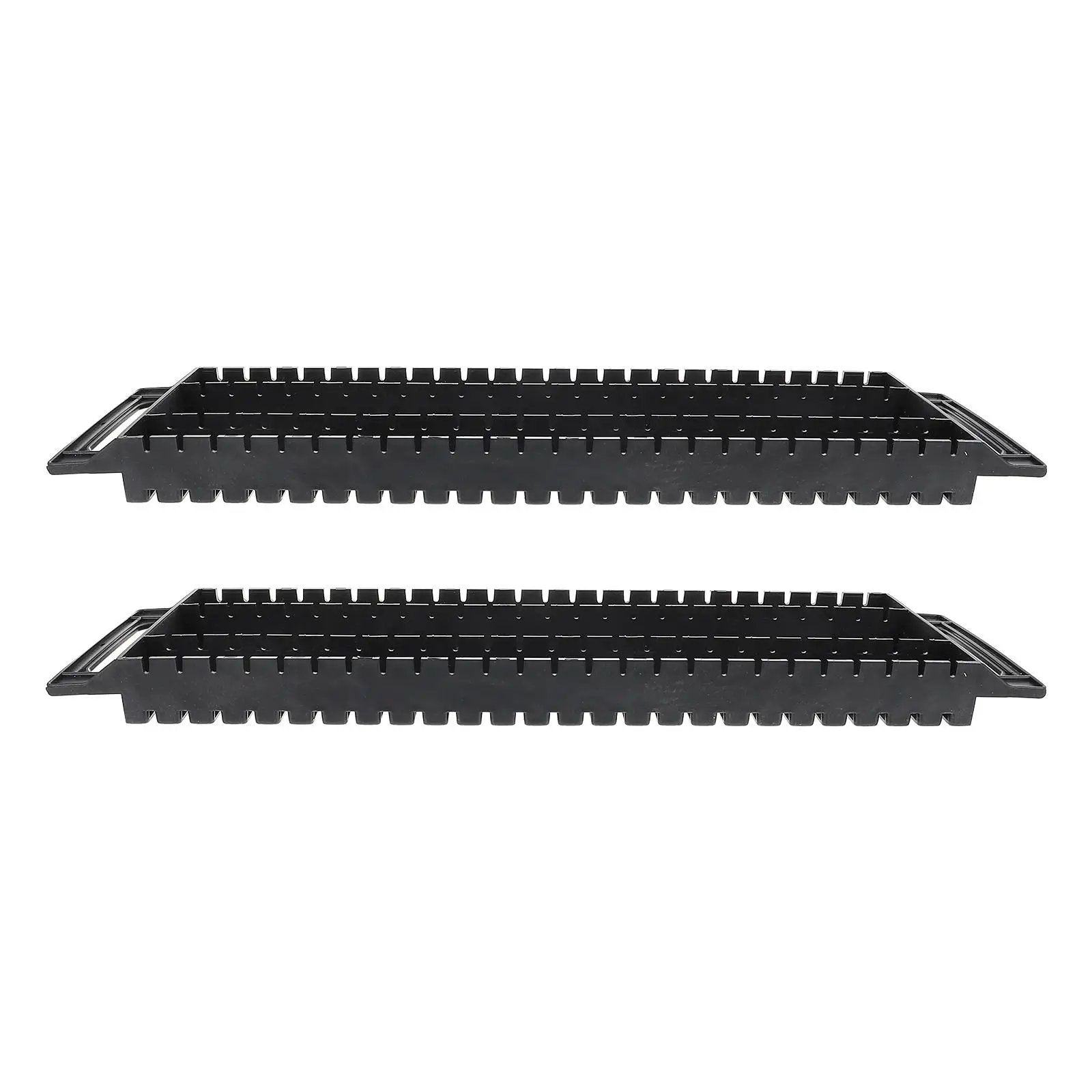 2Pcs Dual-ear Anti-static Bar Rack 25-slot Circuit Board PCB Rack Anti-static Bar Frame Black