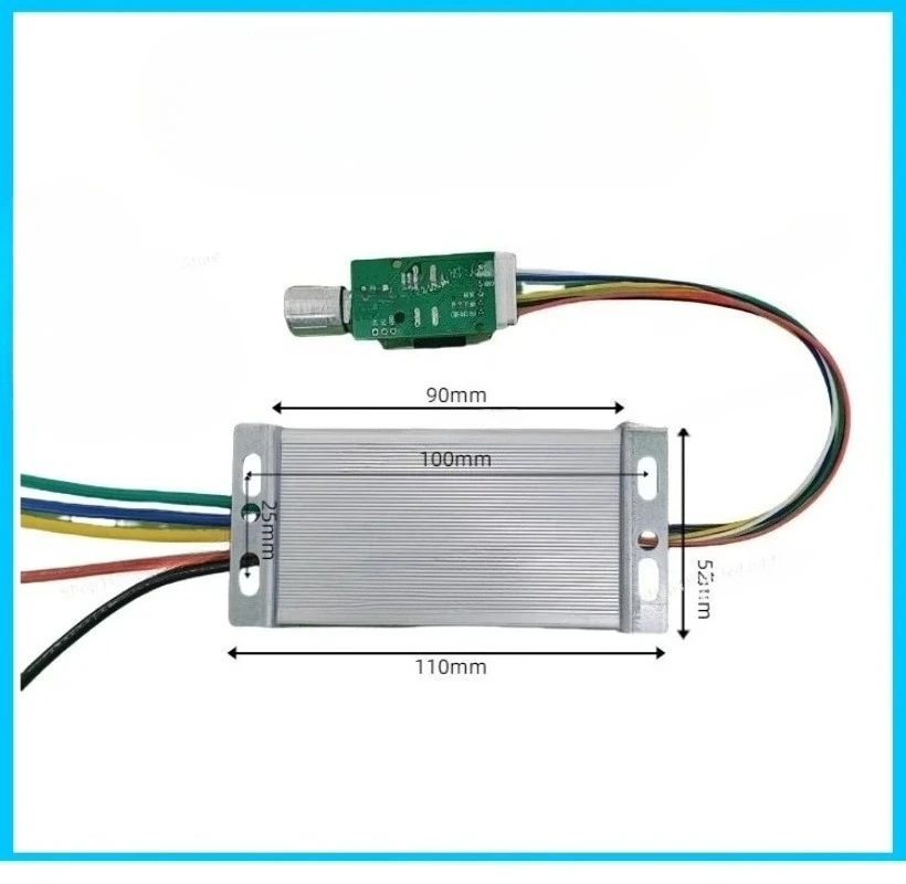 24V48V60V750W high-power three-phase DC brushless motor driver board controller, stop reversing speed regulation