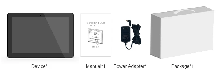 WF1032T 10.1 Inch Android Wall Hanging Tablet Pc RK3288 / RK3399 With POE NFC 200 / 500 M/P Front Camera Monitor