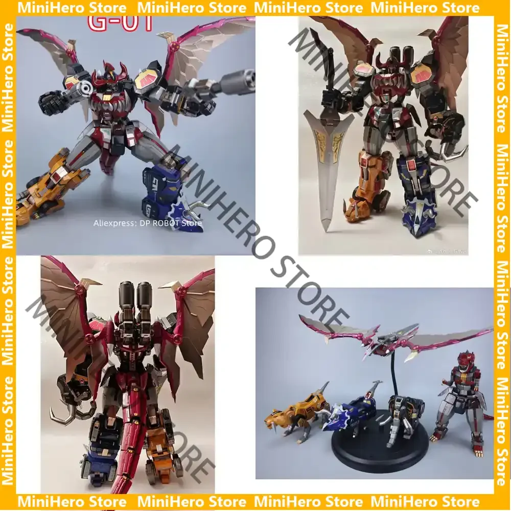 

В наличии Оригинальная фигурка Mighty Morphin Power Rangers Beast King G-01 DaiZyuJin Dragon Caesar из ПВХ и АБС-пластика для демонстрации