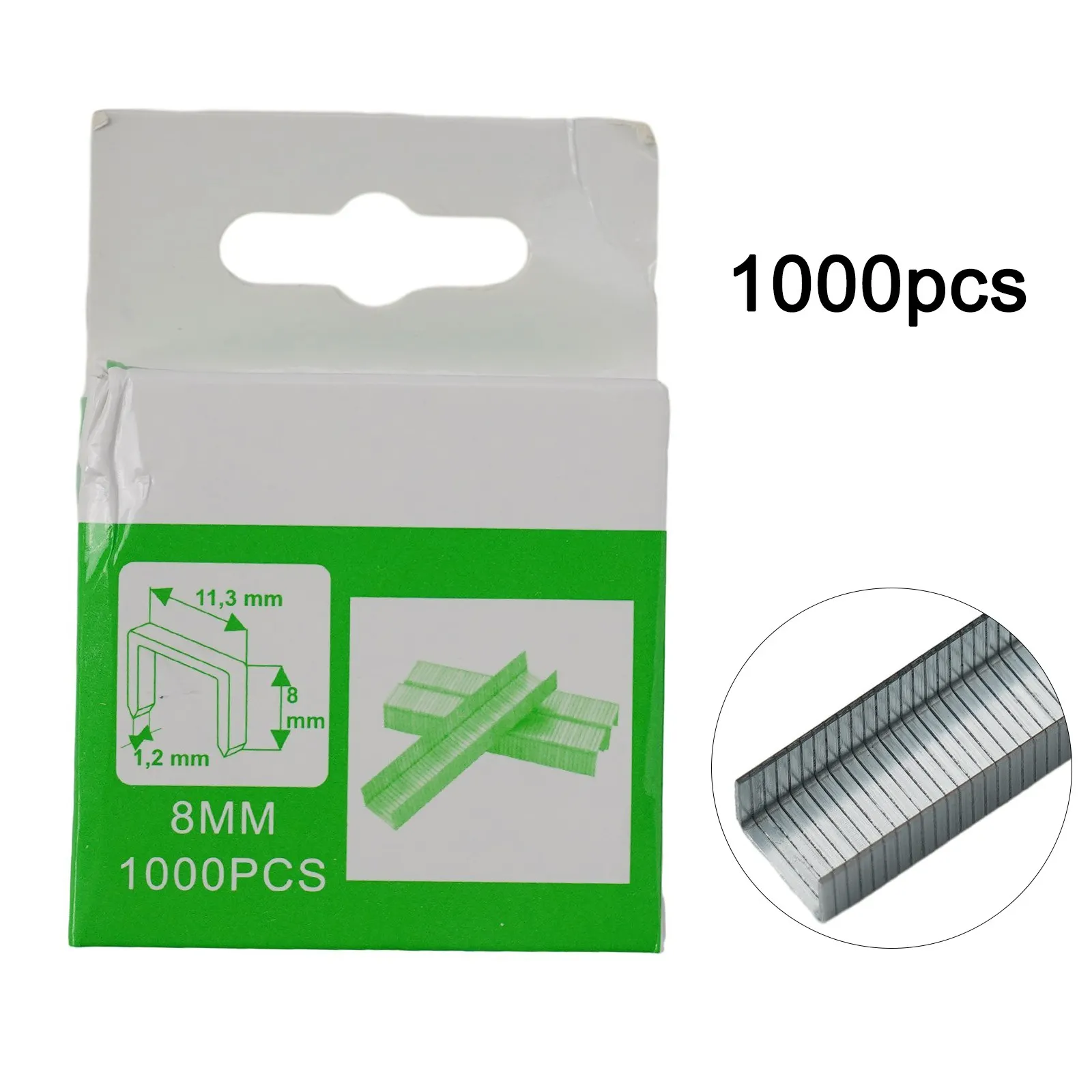 

Tools Staples Nails 1000Pcs Brad Nails DIY Household Packaging Silver Stapler Steel T Shaped U Shape Wood Furniture