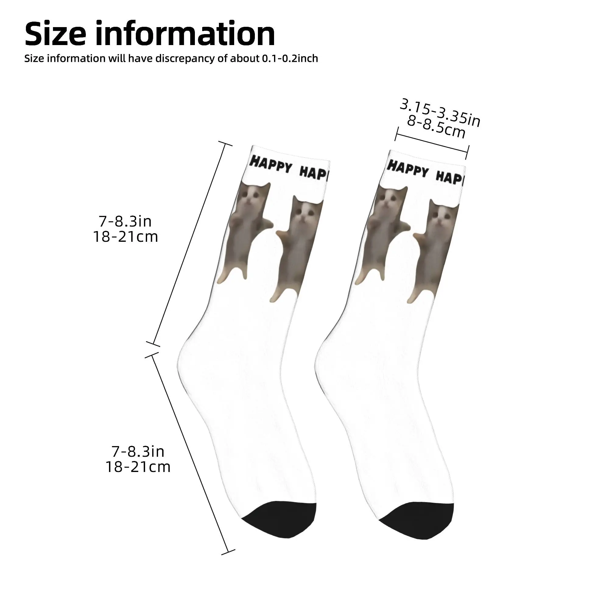 Hapi Cat Dance Meme Chaussettes pour hommes et femmes, Accessoires, Chaud, Doux, Meilleurs cadeaux