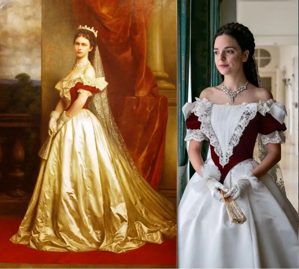 Empress Elisabeth of Austria Sisi Costume Ball Gown Princess Sisi Off Shoulder Dress Victorian Civil War Wedding Dress Custom