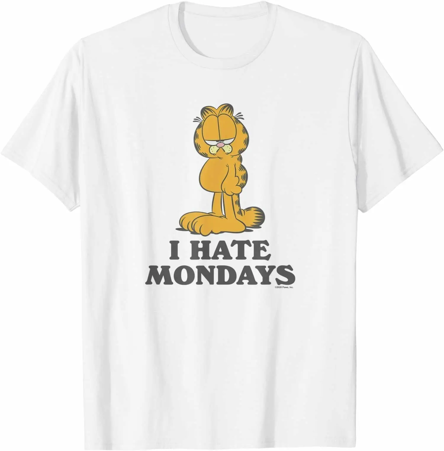 I Hate Mondays Coffee Cat T-Shirt S-3XLHigh Quality Animation PatternUnisex T-shirts for Men Women Summer Tees Cotton Luxury bra