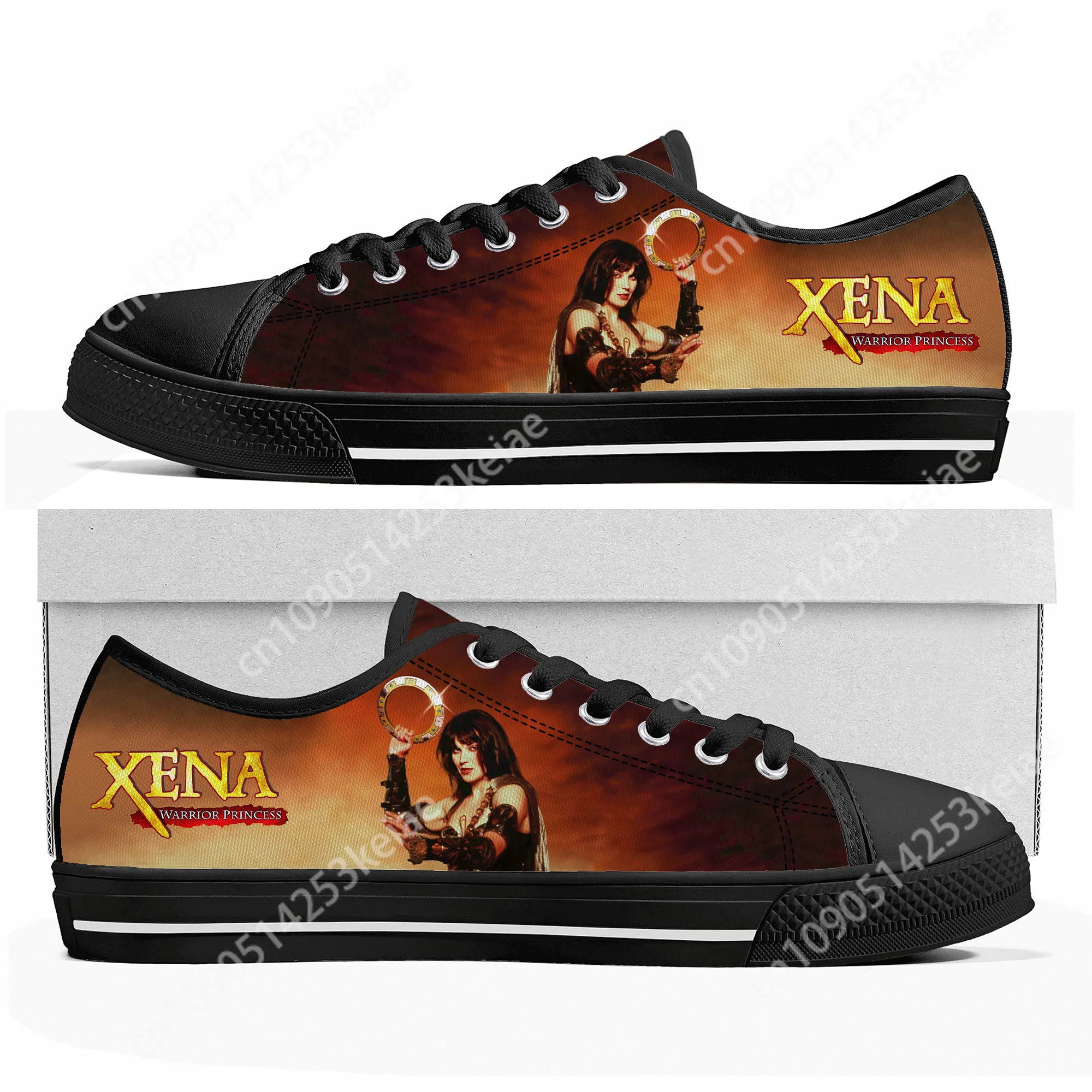 Xena Warrior Princess Low Top Sneakers Mens Womens Teenager High Quality Gabrielle Canvas Sneaker Casual Shoes Custom Shoe