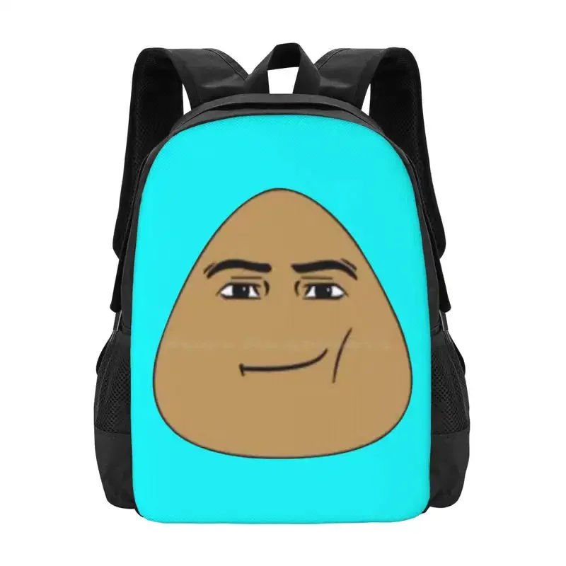 Mochila escolar Pou meme, bolso de moda, imágenes sucias, cara divertida, Dank meme, gran oferta