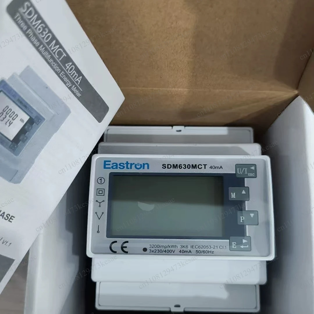 for Eastron SDM630MCT40mA Three Phase Energy Meter RS485 Modbus Anti-Reverse Current DINRail Multifunction Power Meter For Solar