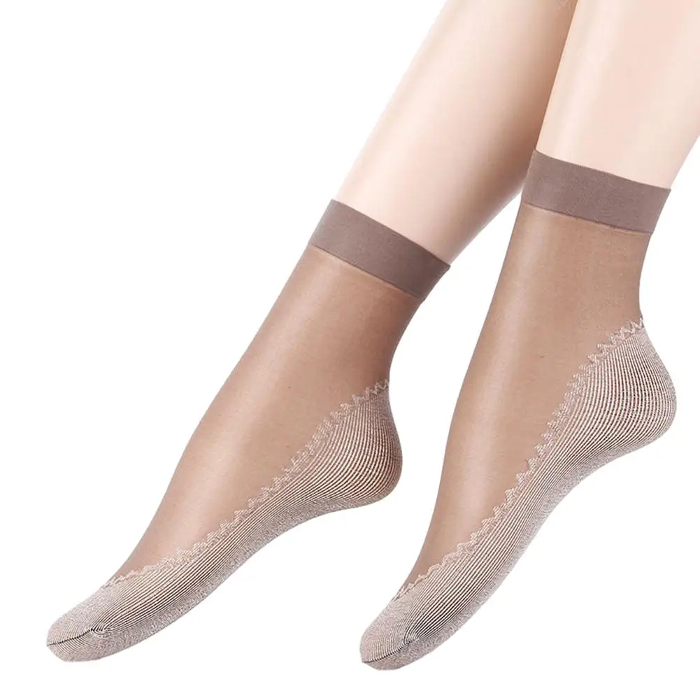 Spring Summer Women Soft Velvet Silk Socks Patchwork Non-Slip Ladies Ultrathin Breathable Comfortable Casual Low Tube Sock