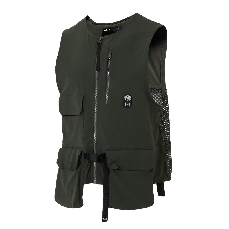 

Одиночный жилет Under Armour, мужская спортивная одежда для бега на открытом воздухе, модная модная повседневная куртка 1387983-310