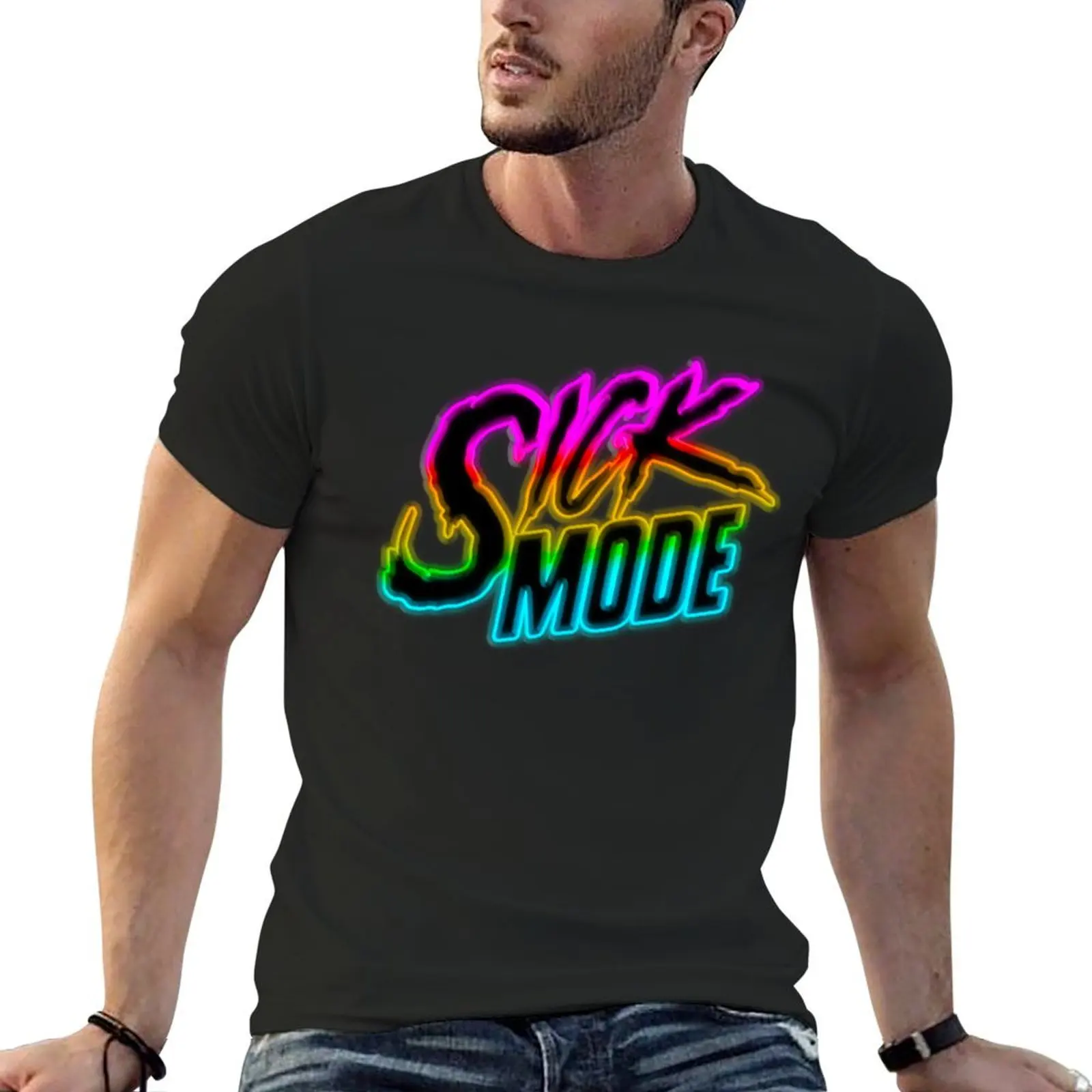 Sickmode Rainbow T-Shirt customs design your own kawaii clothes vintage t shirts custom t shirt oversized t shirt men