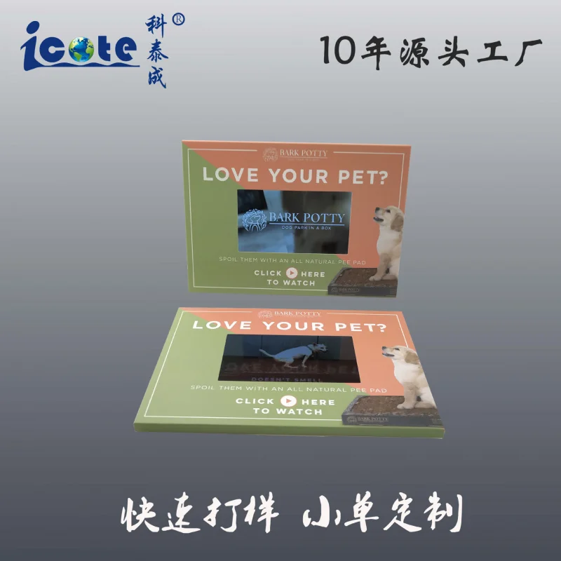 Customized. 5.0inch Single Page Light Sensing Video Advertising Stand Mall Exhibitions Market Promotion