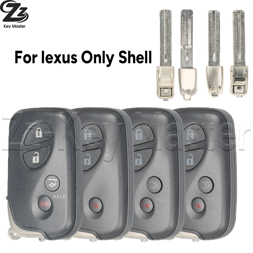Zz Key Shell For Lexus ES350 LS460 GS300 450h 460h GX400 GX460 ES240 IS250 IS300C RX270 CT200H 3/4 Buttons Car Key Case HYQ14AAB