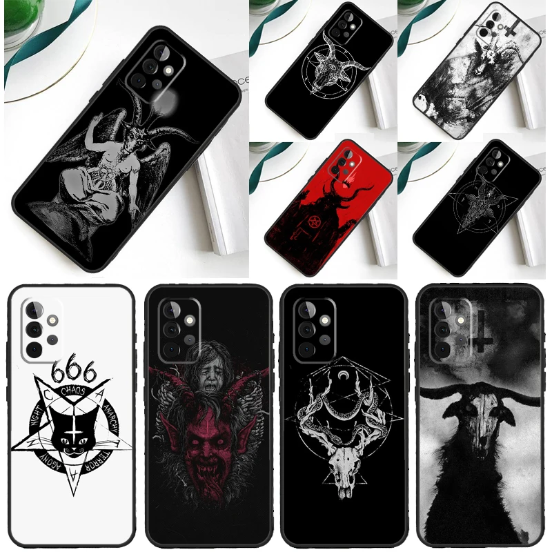 Gothic Witch Satan Case For Samsung Galaxy A54 A34 A24 A14 A12 A22 A32 A42 A52 A72 A52S A51 A71 A13 A53 Cover