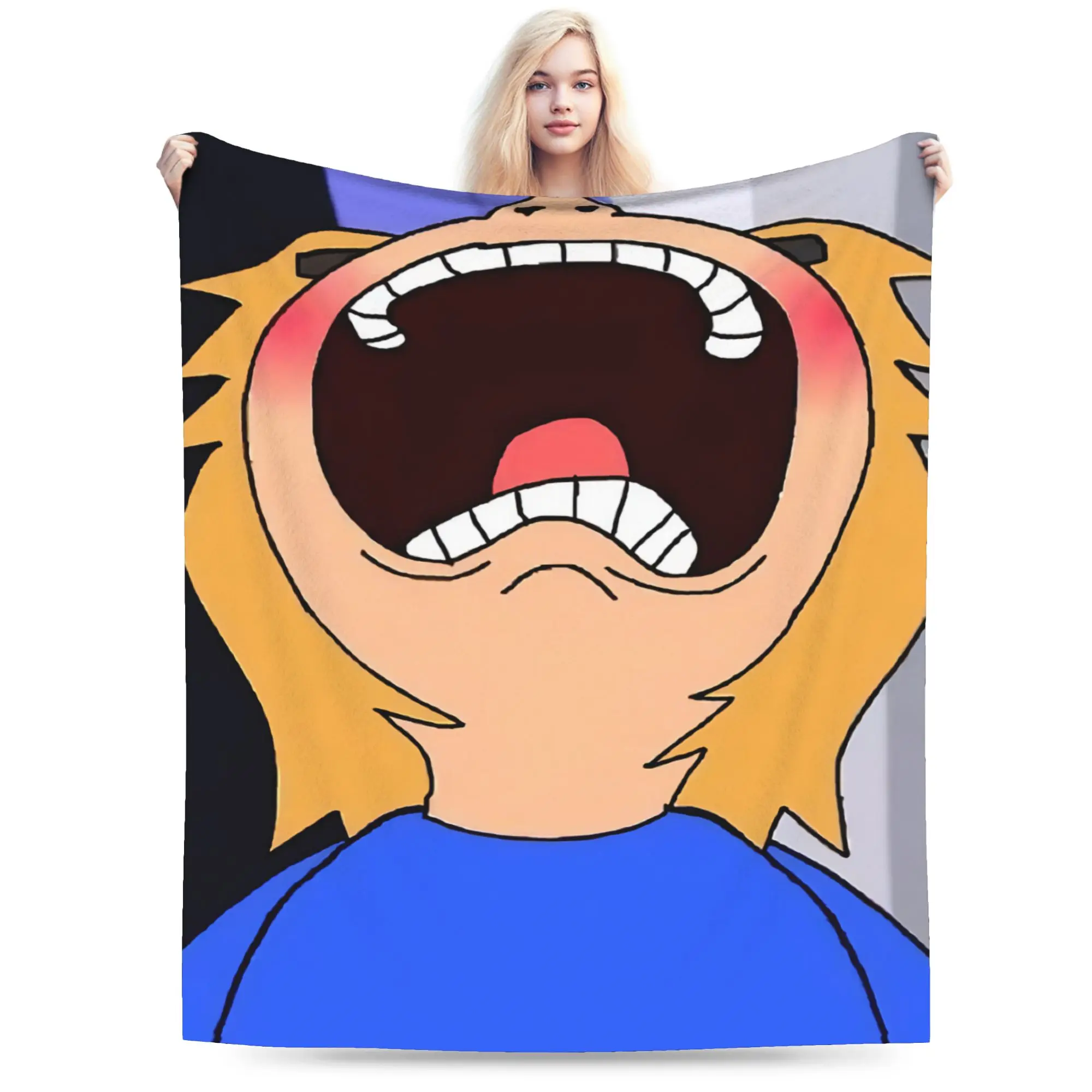F-Fact A-Attack Adventures Blanket Super Soft Cozy  Throw Blankets for Couch 50x60 Inch Multi-size Bedspread